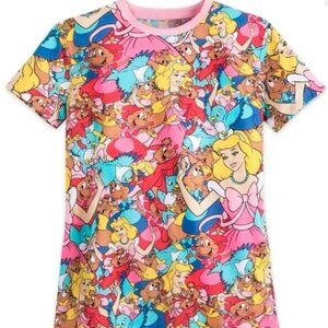 Cakeworthy Disney Cinderella Animal Characters AOP Unisex T-Shirt NWOT Size M